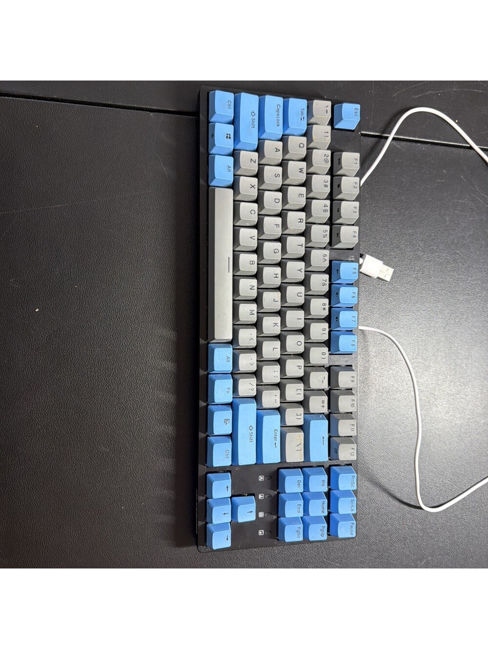 Durgod Taurus K320 TKL Mechanical Keyboard In Space Grey With Blue Cherry MX Red